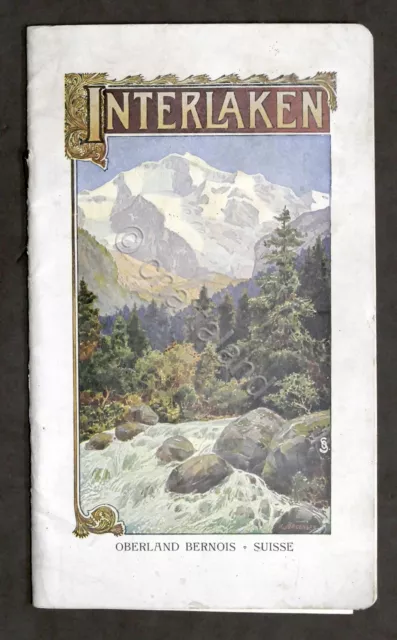 Turismo Svizzera - Guide pour Interlaken et ses environs - 1900 ca.