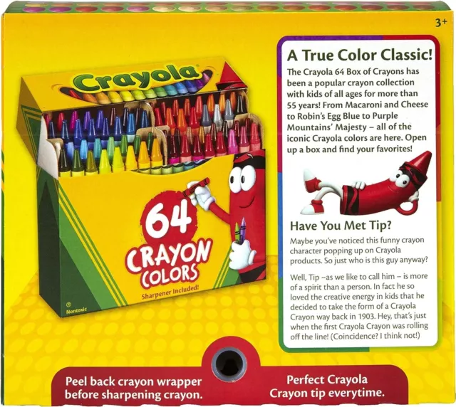 Crayola BIN64 Crayons 64 Piece - C520064 3