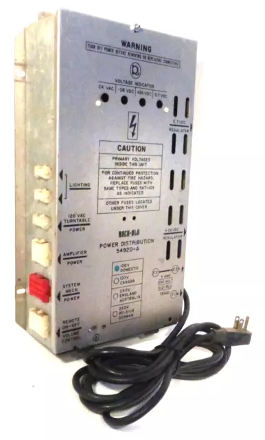 ROCK-OLA JUKEBOXES 490 / 490-1 / 490-2:  Working POWER SUPPLY 54920-A