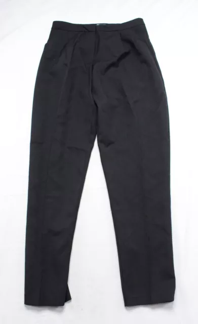 ASOS Design Women's Tall High-Rise Smart Tapered Pants JJ4 Black Size US:8T