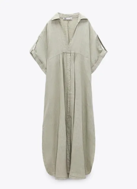 Zara Linen Dress Xxl FOR SALE! - PicClick UK