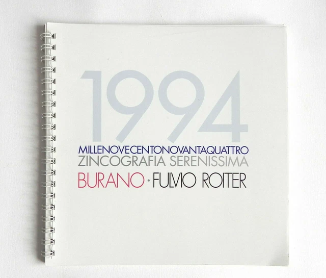 RARO - BURANO calendario di Fulvio Roiter (12 immagini, 1994)