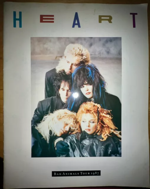 Heart Bad Animals 1987 World Tour official tour book prgram.