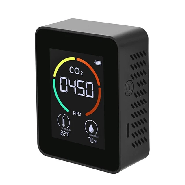 Air Monitor CO2 Carbon Dioxide Detector Air Quality Temperature Humidity Mo B7M6