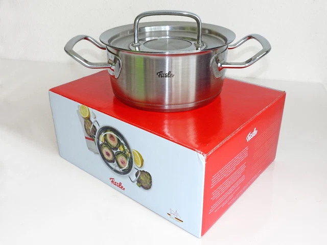 ► FISSLER 16cm Bratentopf 1,4 L Original Profi Collection Metalldeckel Induktion