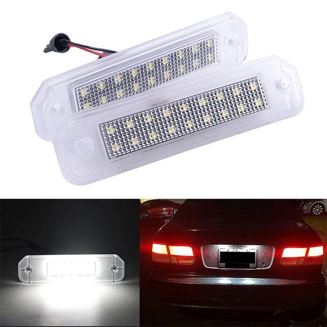 Feux De Plaque D'Immatriculation Moto LED - Boulons Noirs M6 Filetage