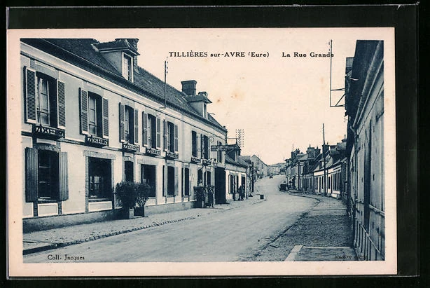 CPA Tillières-sur-Avre, La Rue Grande