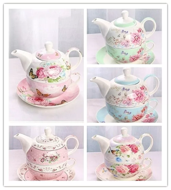 New Bone China Multi Designs Tea For One Teapot Set Coffee Set with Gift Boxed