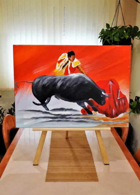 Cuadro de un Torero con un toro