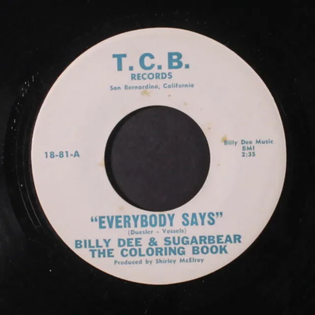 Billy Dee & Sugarbear Colorante Libro: Everybody Dice / What Buono È It 7 "