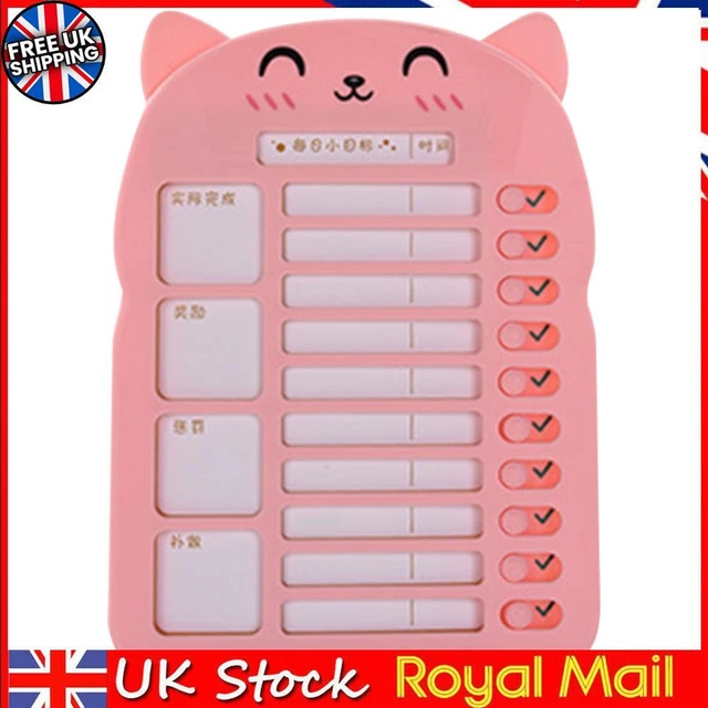 DAILY ROUTINE CHART Detachable Daily Task Planning Board Manage Kids ...