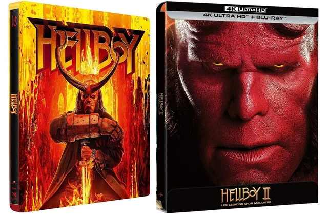 Lot Hellboy 1 & 2 intégrale steelbook édition collector limitée Blu-ray 4k neuf