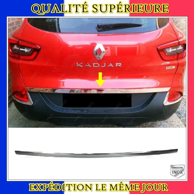 Moulure Hayon Arrière Inox Pour Renault Kadjar 2015-2019 – Protection & Look Premium – Facile à Poser