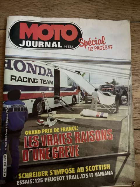 MOTO JOURNAL  556 YAMAHA IT 175 PEUGEOT TLX 125 Grand Prix de France NOGARO 1982