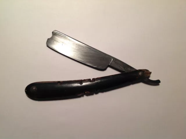 Antique WADE & BUTCHER Straight Razor 13/16" Blade-Barbers Notch