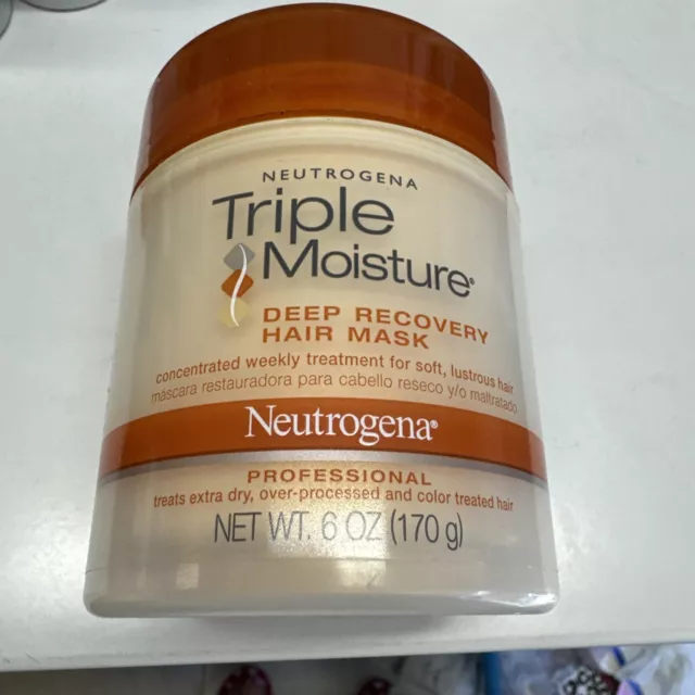 Neutrogena Triple Moisture Deep Recovery Hair Mask 6 Fl Oz. Brand New. Full.