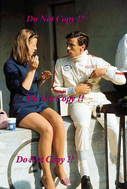 Photo Encadrée Signée Jim Clark Lotus F1 - Légende Des Années 60, Certificat D'authenticité, Format 16x12 Pouces