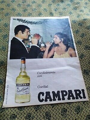 PUBBLICITA'/ADVERTISING  CAMPARI - CORDIAL - Anni '60/70