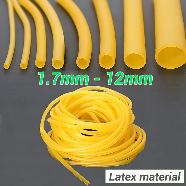 Natural Latex Rubber Tube 33ft Elastic Industrial Rubber Tubing Hospital Laboratory 6mm X 9mm