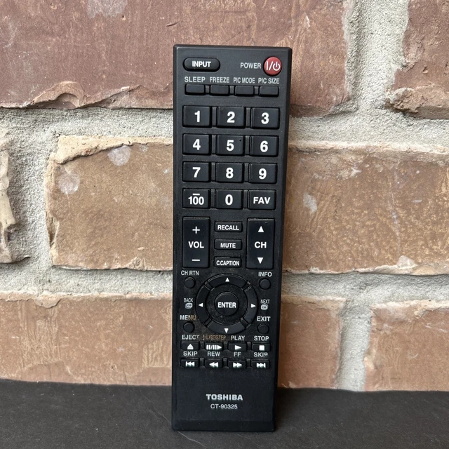 TOSHIBA CT-90325 Remote Control 50L2300U 50L2200U 46L5200U 40L5200U 65HT2U