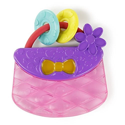 Carry & Teethe Purse Chillable Teether Toy, Ages 3 months +, Pretty in Pink