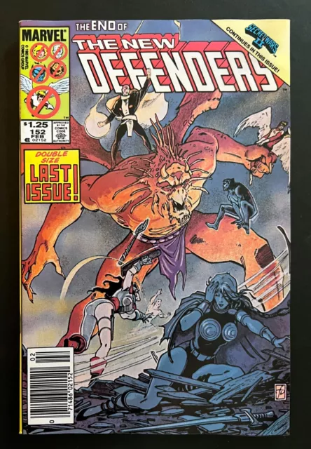 DEFENDERS #152 Hi-Grade Newsstand Final Issue Double-Sized Marvel Comics 1986