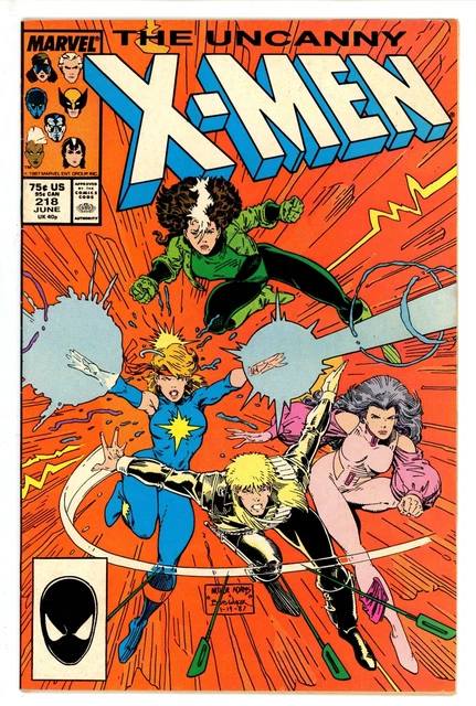 The Uncanny X-Men Vol 1 #218 Marvel (1987)