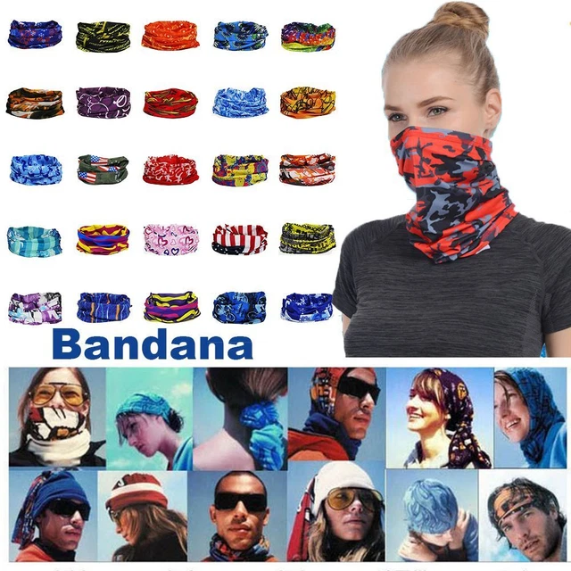 Beanie Gaiter Tube Bandana Magic Tube Scarf Face Neck Turban Bib Headdress