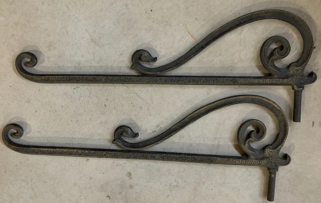 Antique Curtain / Drapery Tiebacks - Metal - One Set