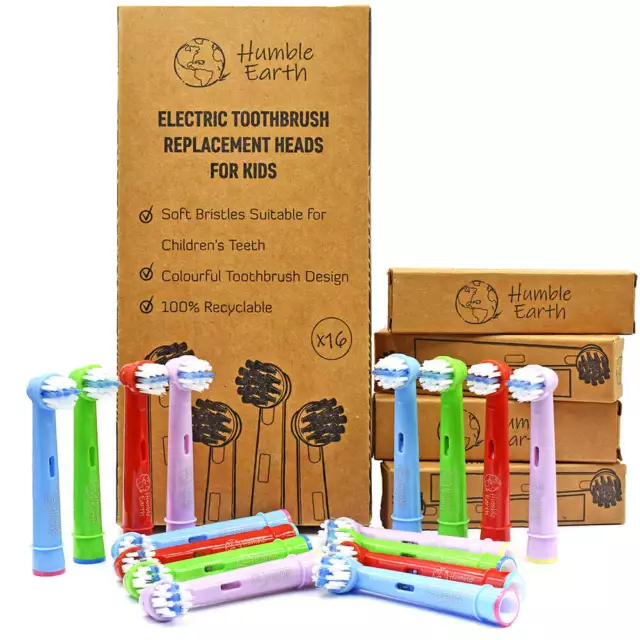 Humble Earth Replacement Heads For Oral-B Electric Toothbrush Recyclable 16 Pack