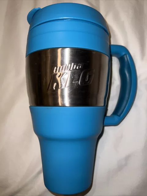 Bubba Keg 34 oz/ 1 L Stainless Steel Insulated Travel Mug Teal Blue Cup Holder