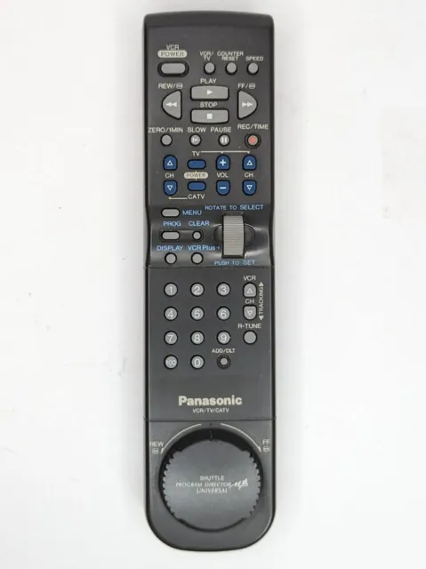 Panasonic Shuttle Tower VCR/TV/CATV Remote Control VSQS1464 IR Tested Works