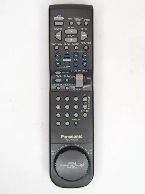 Panasonic Shuttle Tower VCR/TV/CATV Remote Control VSQS1464 IR Tested Works