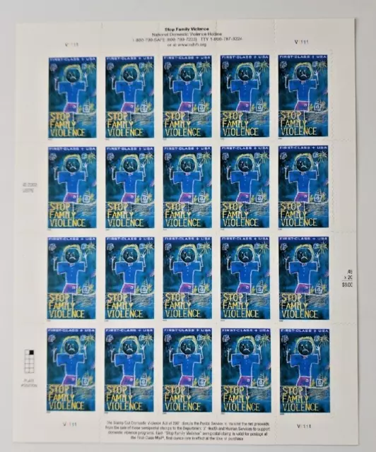 2004 USPS Stamp 20 per Sheet American Advances In Aviation MMH B9