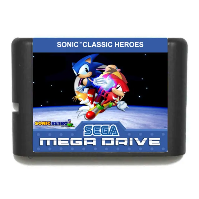 Sonic Classic Heroes 2 Sega Genesis Mega Drive MD Game Card - Bitgameshop