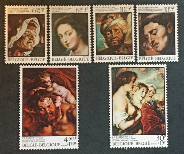 Timbre BELGIQUE Yvert et Tellier n°1811 à 1816 n** Mnh (Cyn36) Stamp