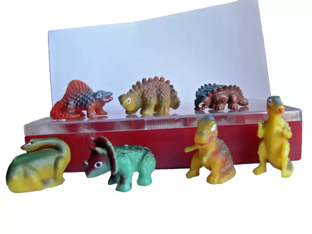 Saurier 1979/80 Deutsch Komplettsatz 7 Figuren incl. Iguanodon! top+rar in Box