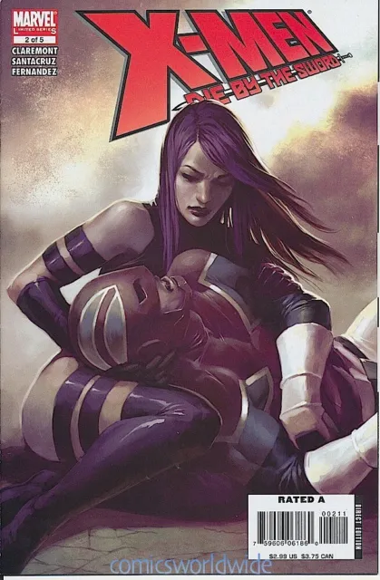 X-Men Die By The Sword #2 (2007) NM, Psylocke, Captain Britain, Excalibur