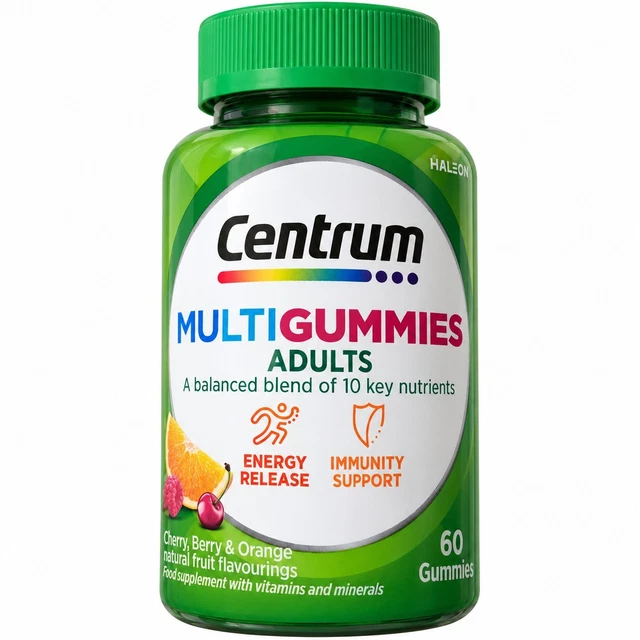 CENTRUM MULTIGUMMIES, MULTIVITAMINS for Adults - Cherry, Berry & Orange ...