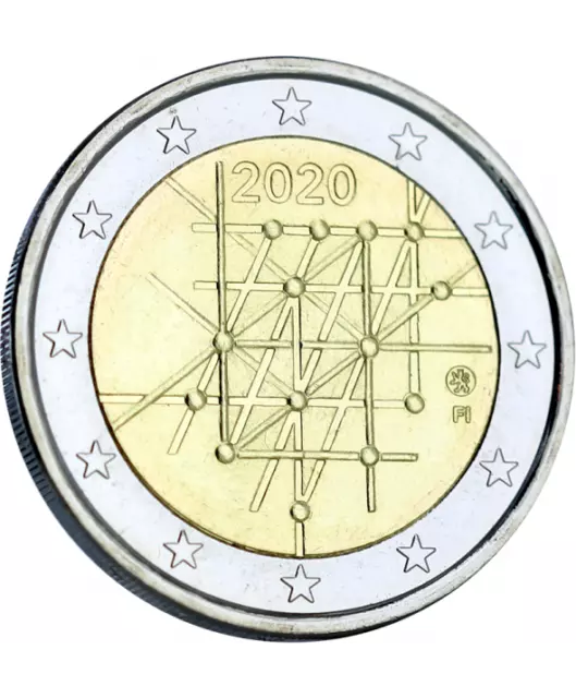 2 euro UNC Finlande 2020 Univertsité de Turku commémorative neuve pièce