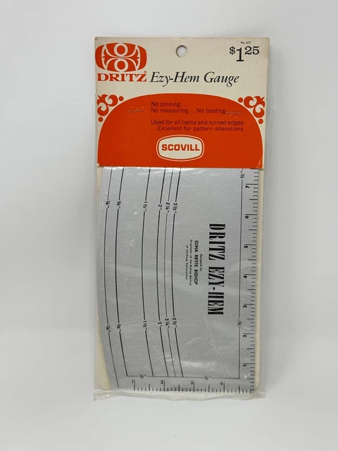 De colección Nuevo en Paquete Dritz Scovill Ezy-Hem Calibre No. 617