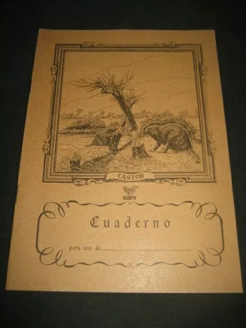 Castor. Ancien Cahier Scolaire Sam Années 60. Sans Neuf