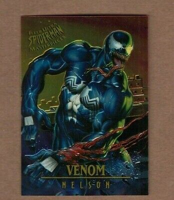 1995 Fleer Ultra Spider-man Masterpieces Venom Insert Card #7 of 9 Nelson