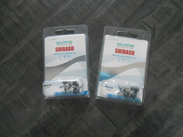 Shirasu Micro Jig mit Propeller Jig Kopf 2 Packungen Shad Forelle Barsch Haken