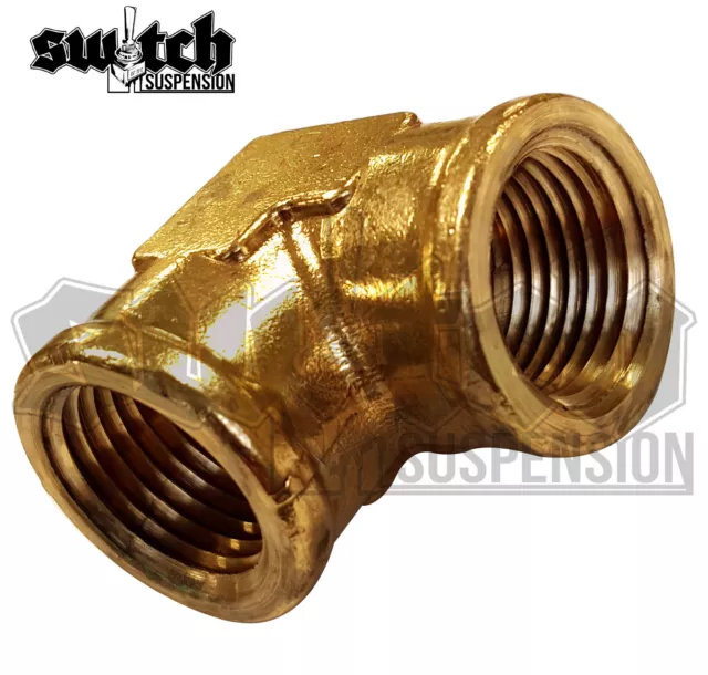 Brass Pipe Fitting 1/2 NPT Female Elbow Forged Connector Coupling