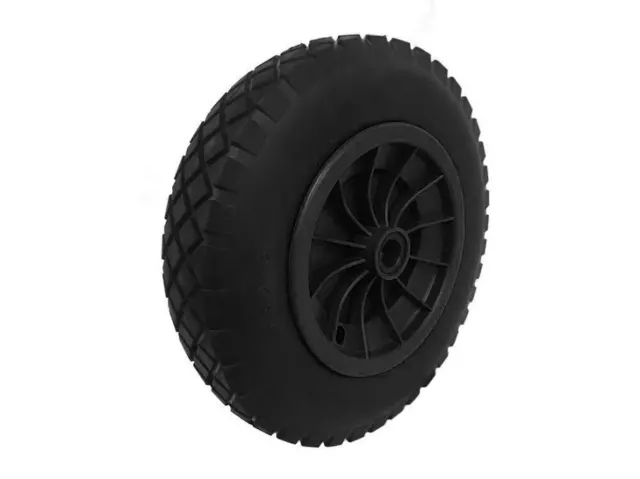 PU 16" Puncture Proof BLACK Wheelbarrow Wheel Tyre 4.80 -8 Foam filled 20MM BORE