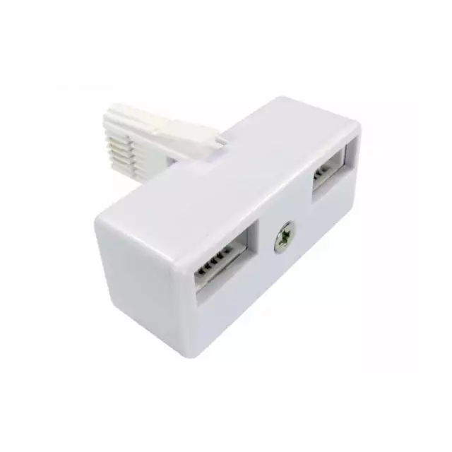 Telephone Phone Line Splitter Adapter. Plug to Socket. 2, 3 and 4-way ports.