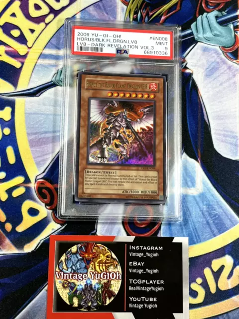  Horus Black Flame Dragon LV8 Asian Version Relief SOD-AE008  Asian English 1 Sub Edition 1st Ultimate Rare Out of Print Rare English  Version : Toys & Games