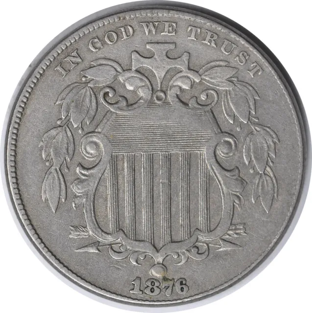 1876 Shield Nickel VF Uncertified #116
