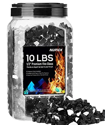 Vidrio de fuego reflectante de 1/2 pulgada NUPICK 10 libras ajuste con fogata G...